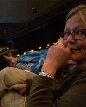 My mother silently judges a bad moviegoer.