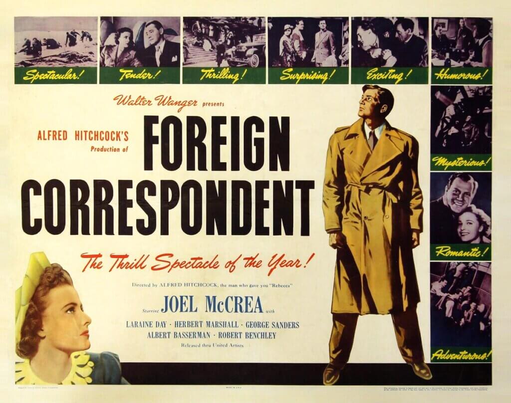 Foreign Correspondent movie poster 2