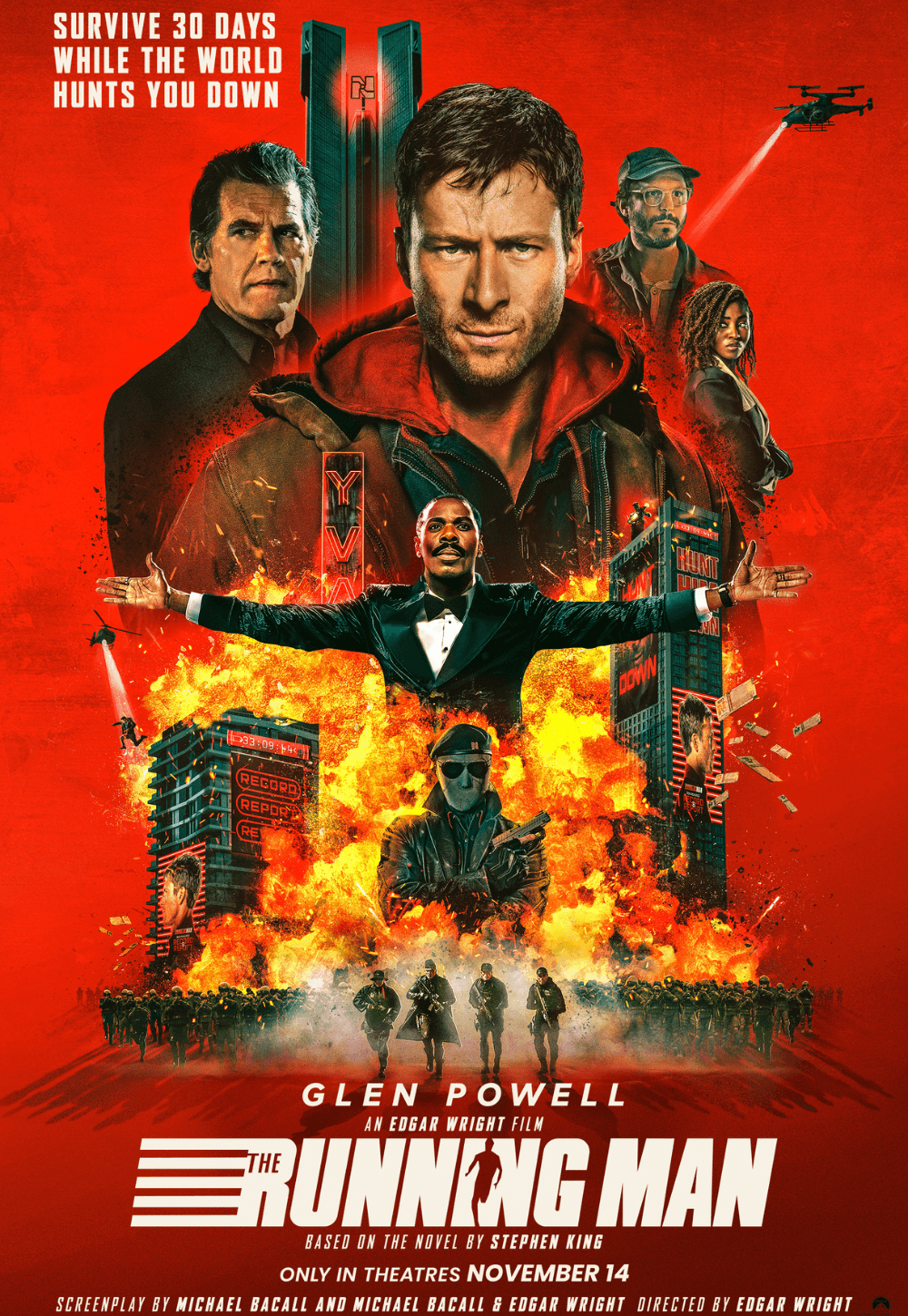 The Running Man 2025 movie poster