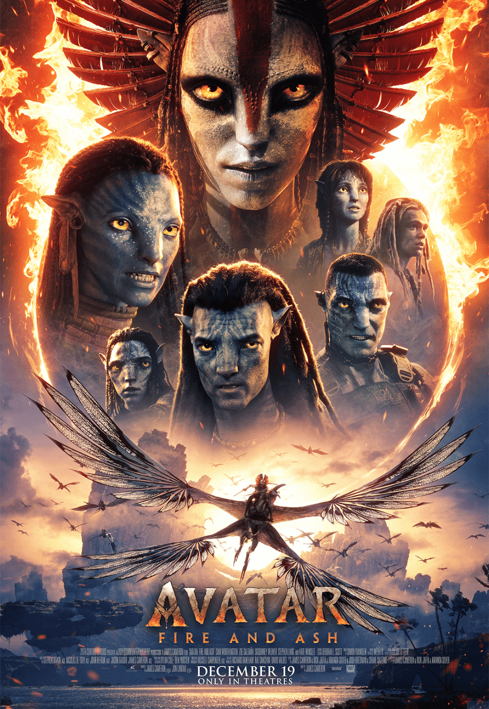 Avatar Fire and Ash movie still Movie Poster