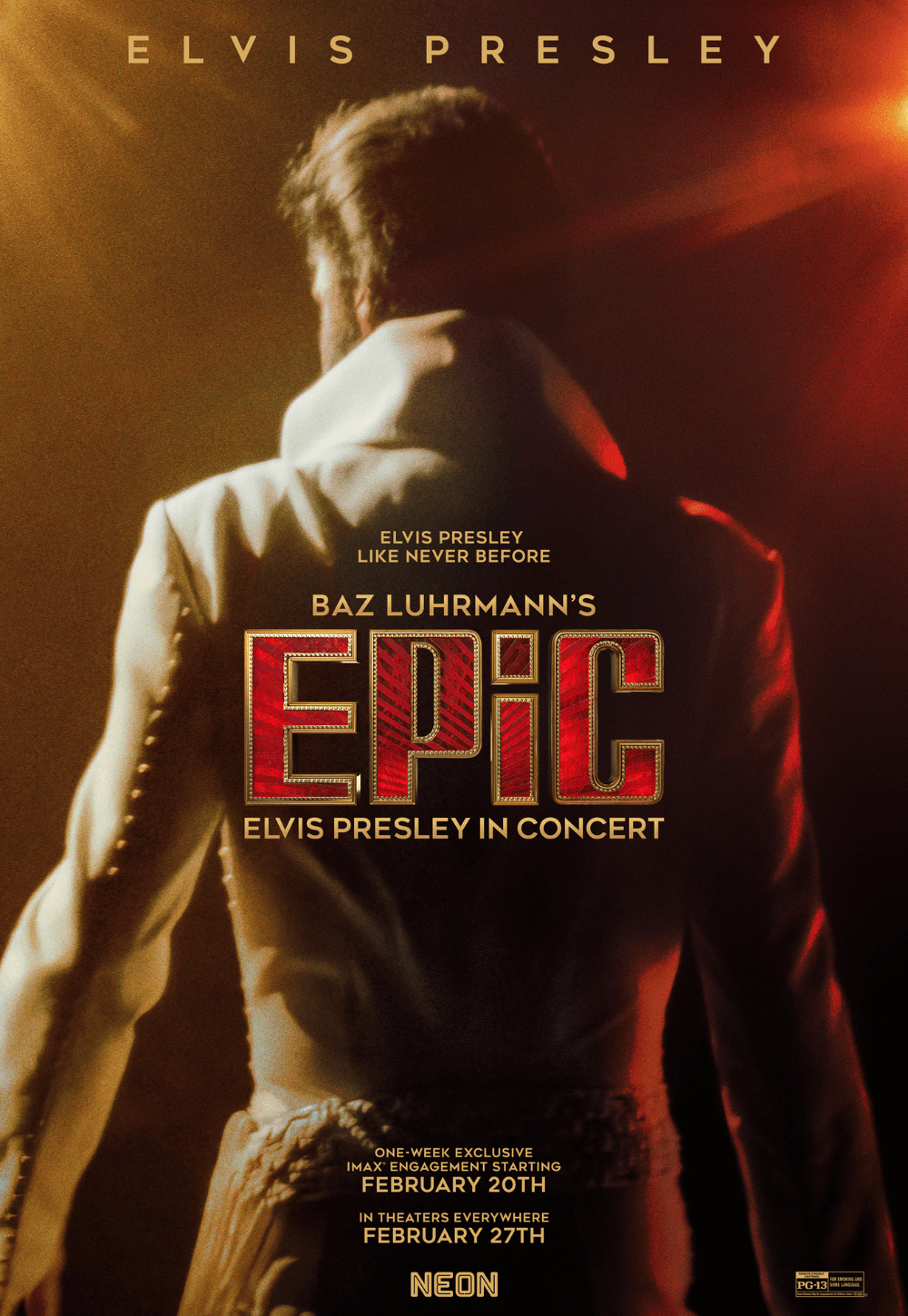 EPiC - Elvis Presley Live in Concert Movie Poster